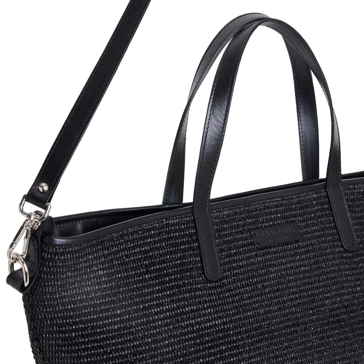 Sac en cuir et raphia Margaret – Image 7