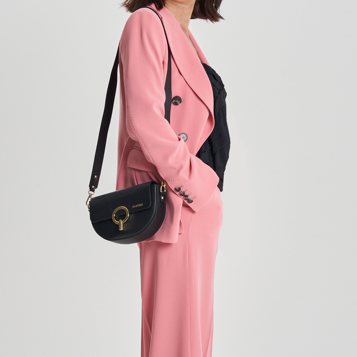 Sac à bandoulière en cuir Luna – Image 3