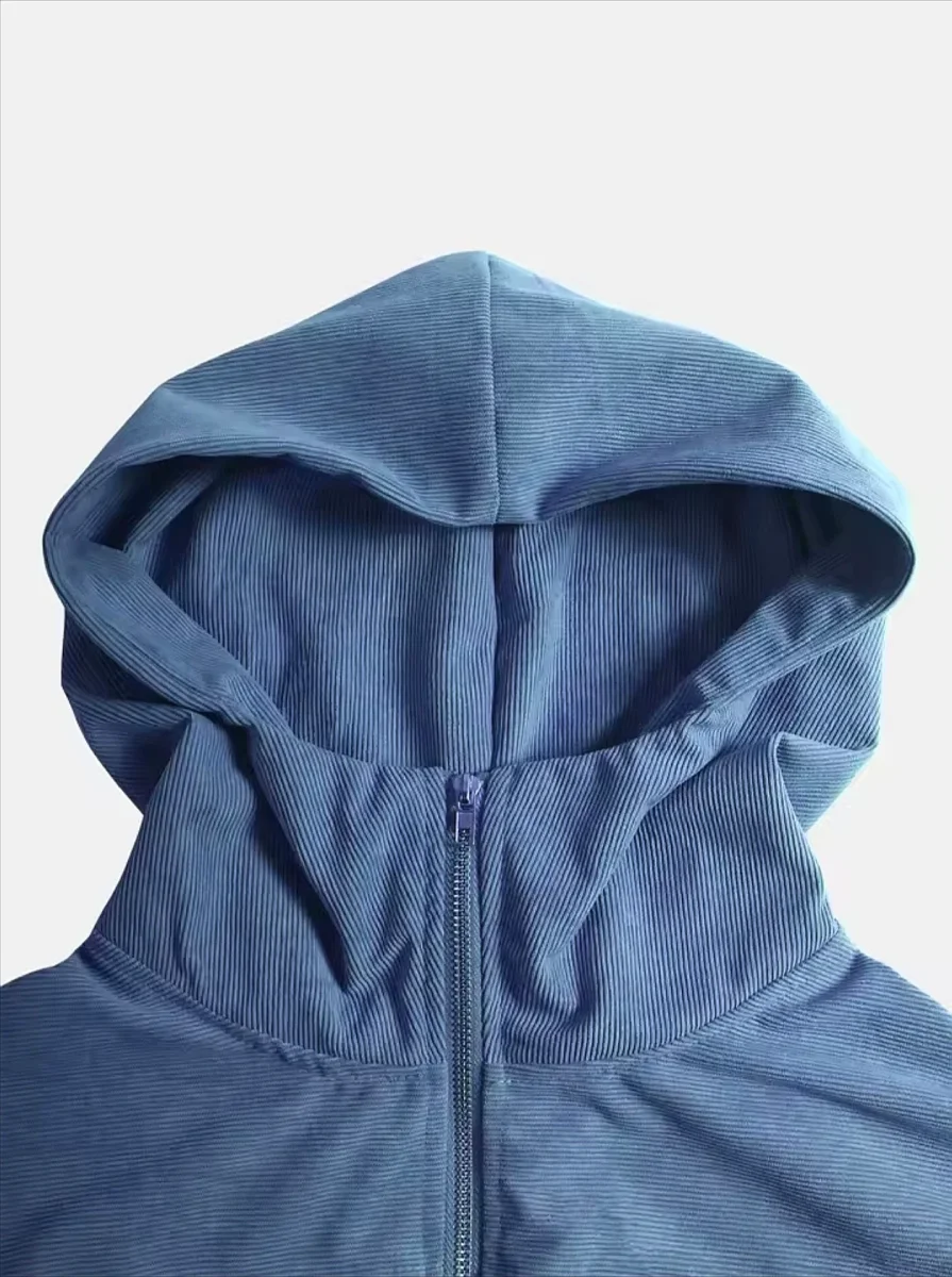 Veste Zippée Légère en Velours Côtelé – Image 8