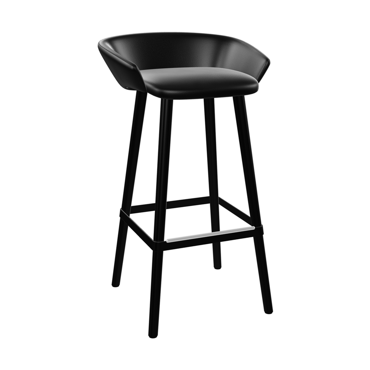 Tabouret en cuir Brera 75 cm