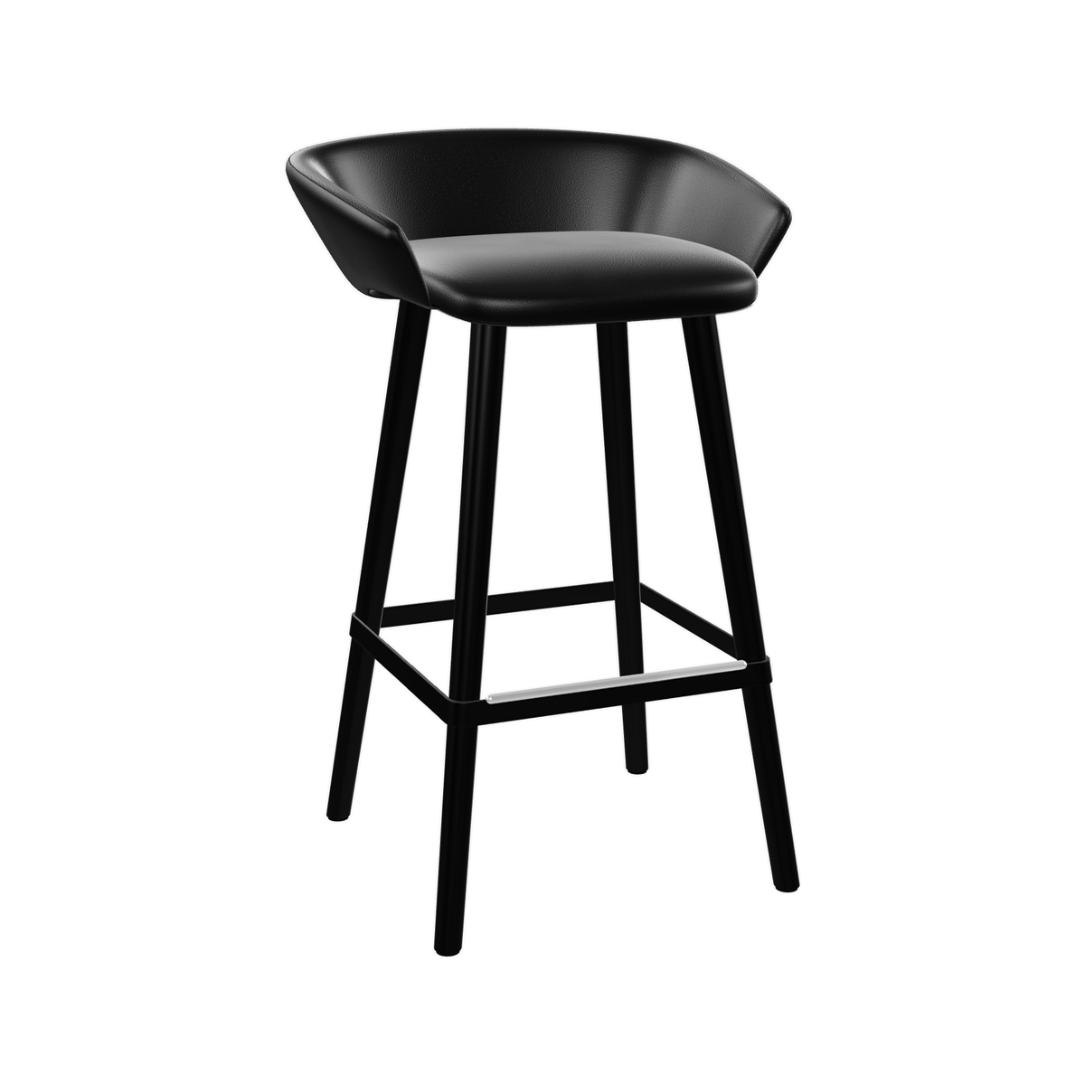 Tabouret en cuir Brera 65 cm