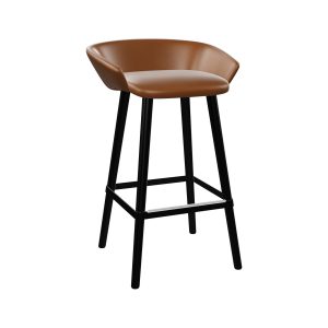 Tabouret en cuir Brera 65 cm
