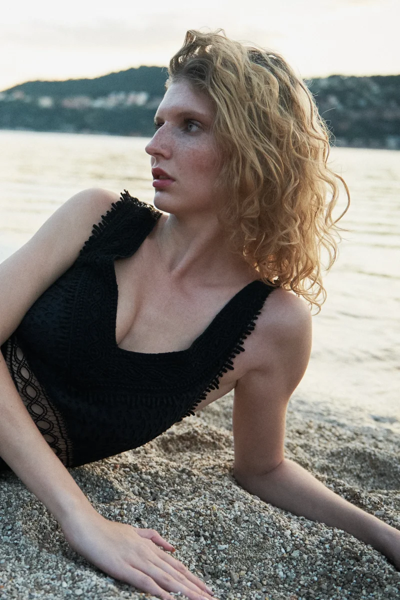 Robe style combi-short en dentelle à transparence – Image 9