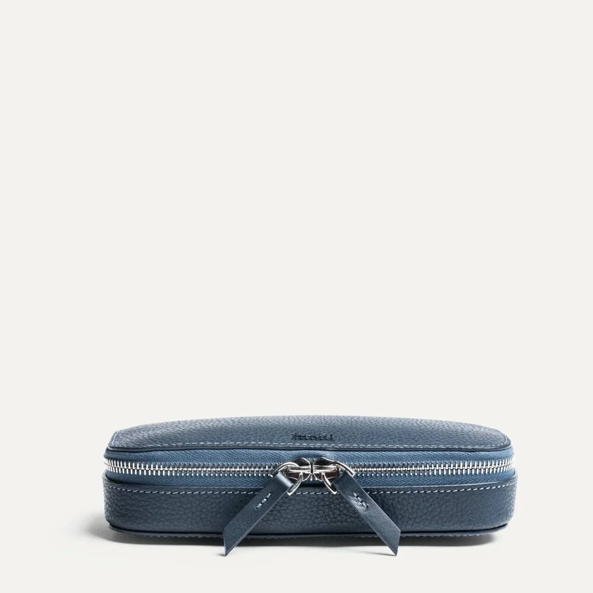 Trousse de toilette compacte ~ EVA - Cuir grainé marine – Image 7