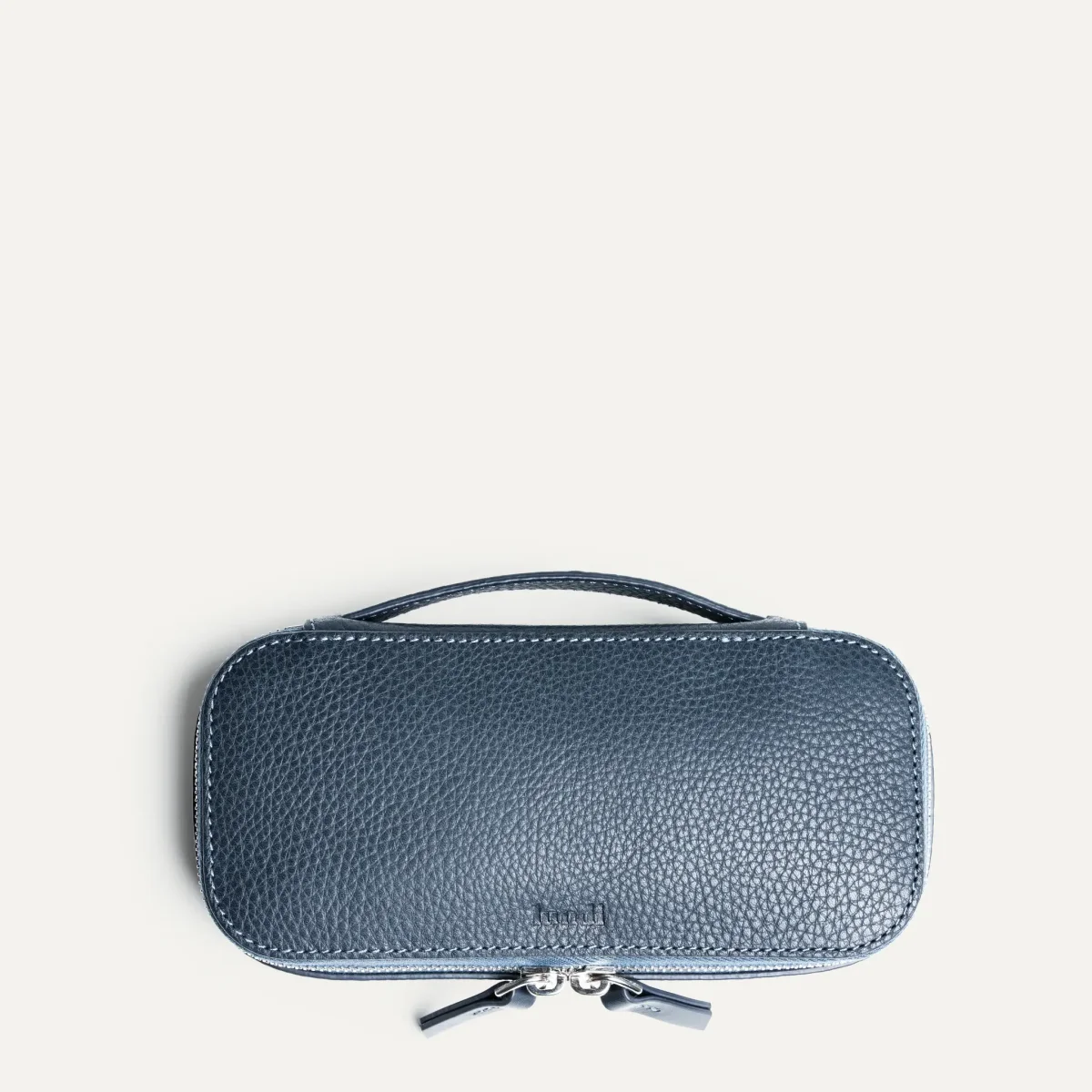 Trousse de toilette compacte ~ EVA - Cuir grainé marine – Image 8