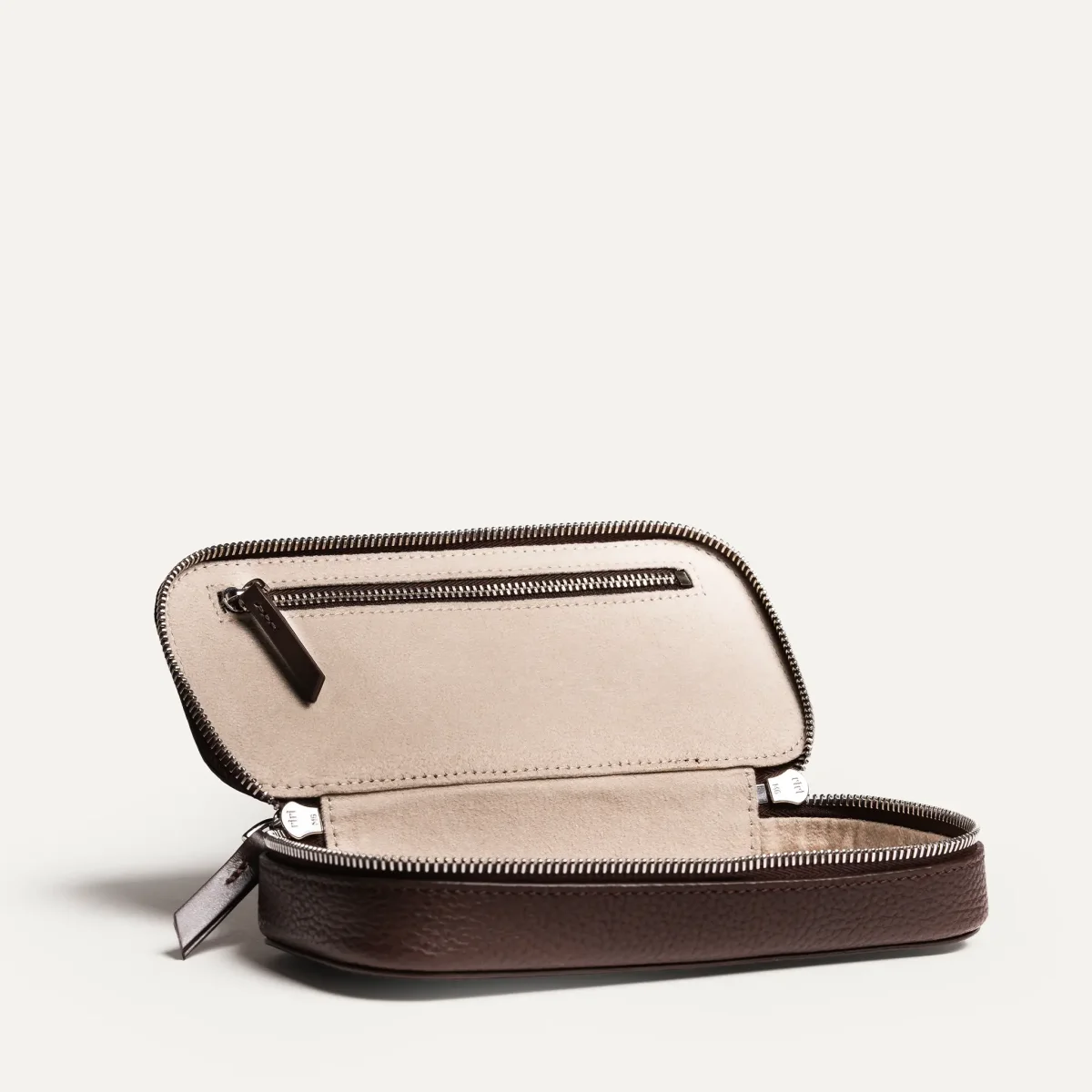 Trousse de toilette compacte ~ EVA - Cuir grainé marron – Image 9