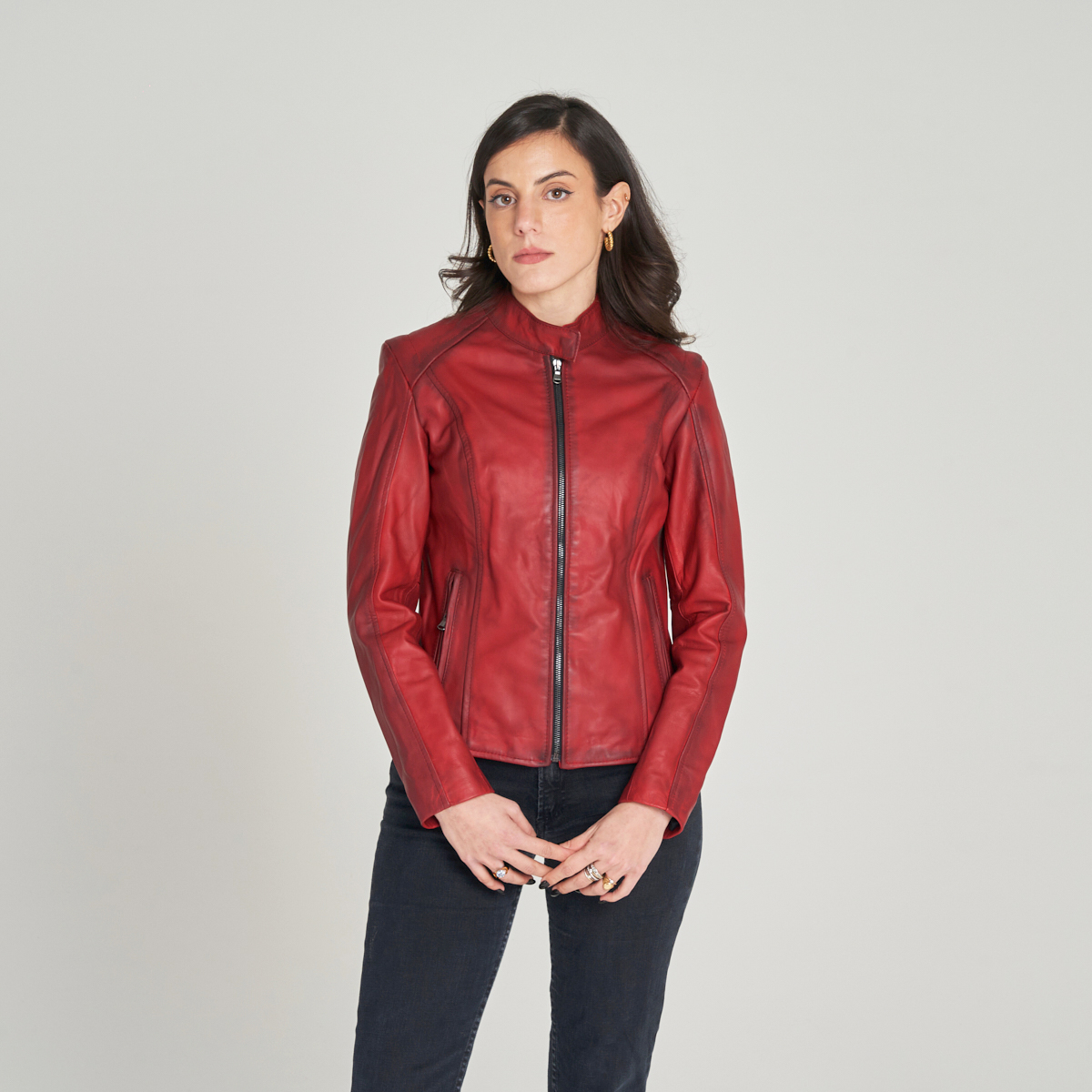 Veste en cuir Elodie – Image 3