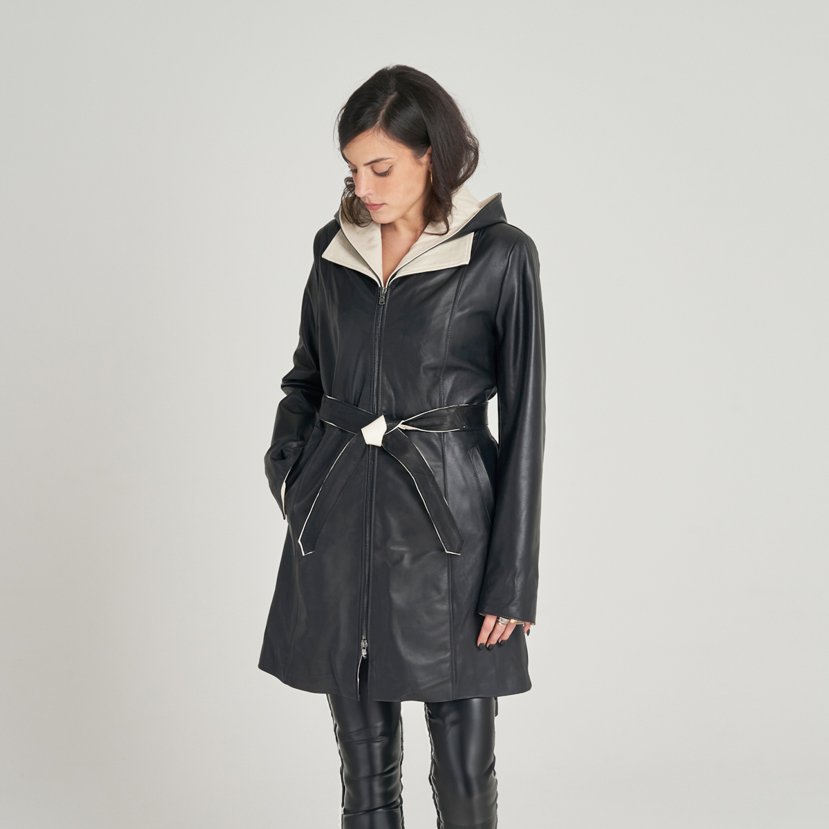 Veste en cuir Sasha – Image 3