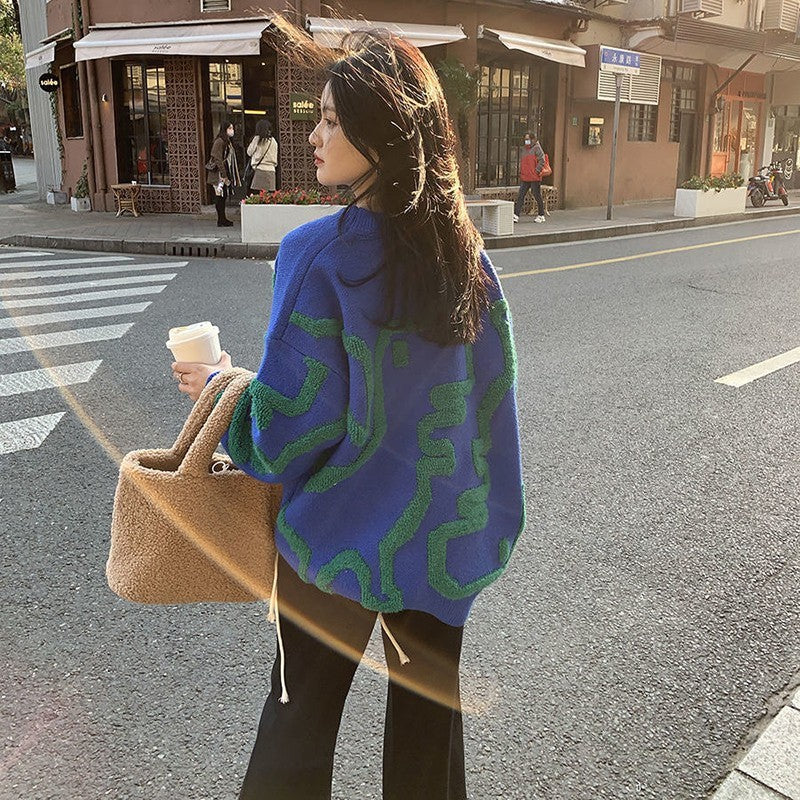 Pull épais à motif dessin animé – Image 7