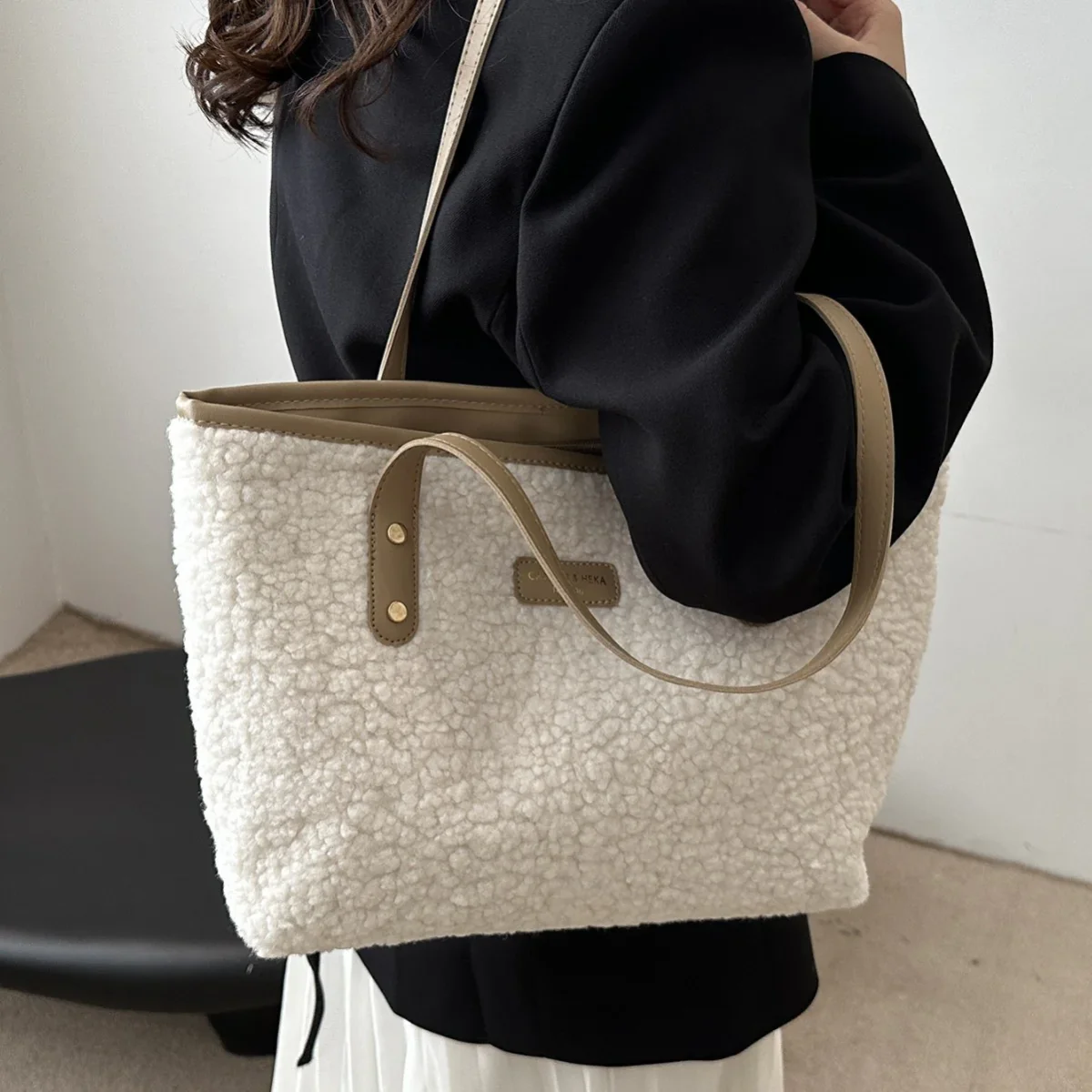 Sac Cabas Texturé au Style Chic et Confortable – Image 5