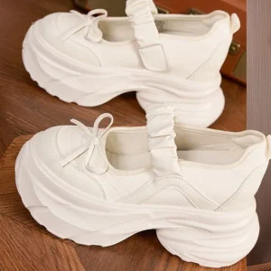 Chaussures à plateforme à velcro et lacets