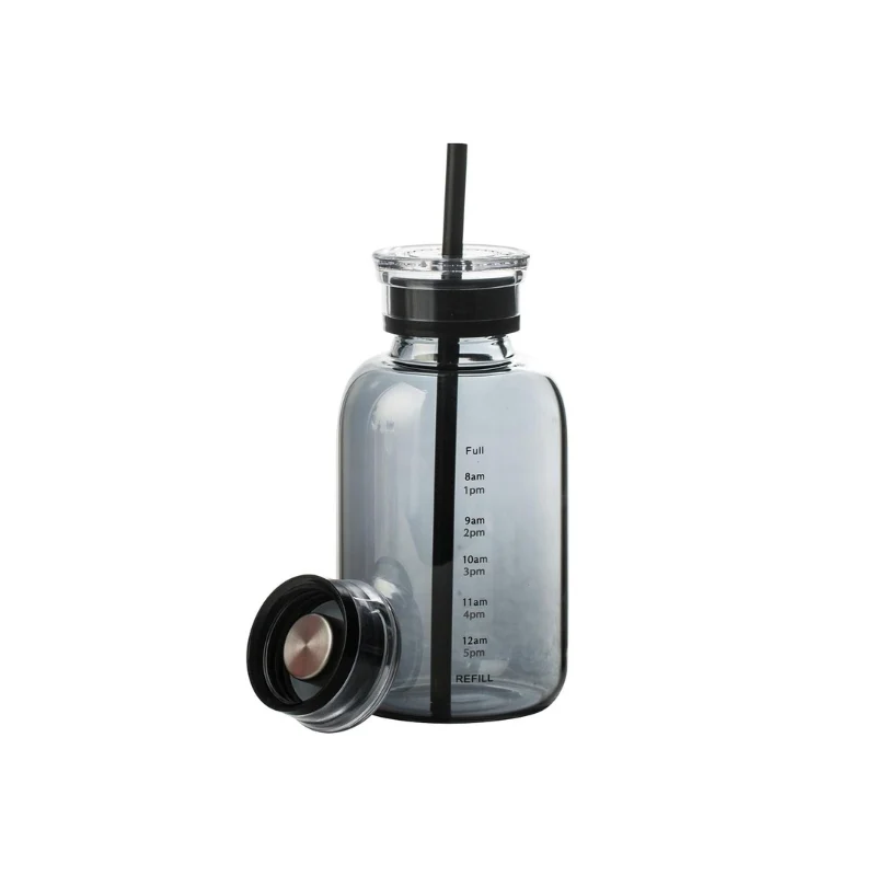 Bouteille D'eau en Verre avec Paille – Image 8