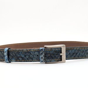 Ceinture cuir grainé python