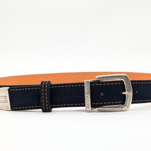 Ceinture Velours bleu marine