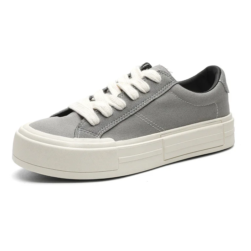 Baskets basses à semelle épaisse et lacets – Image 8