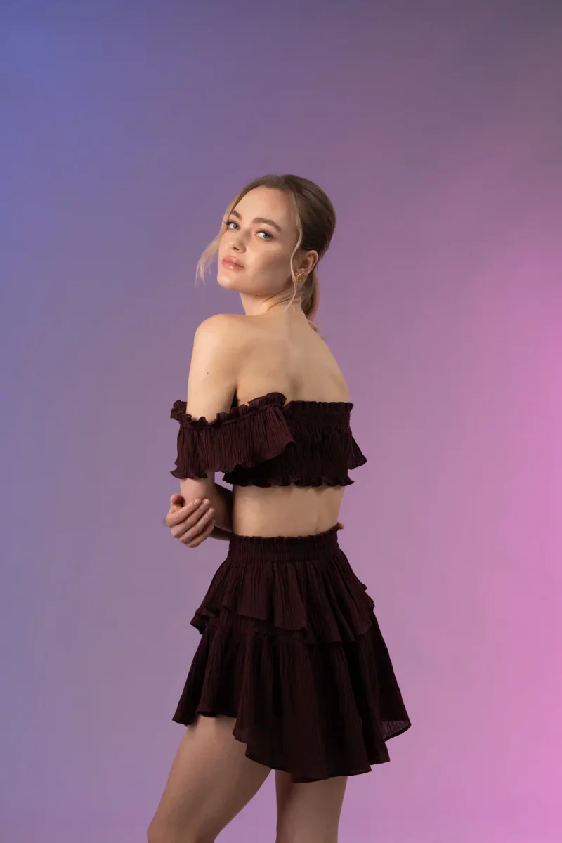 Jupe Bianca Bordeaux – Image 4