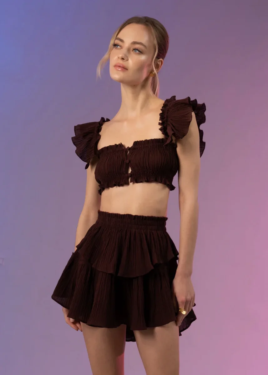 Jupe Bianca Bordeaux – Image 3