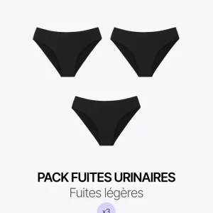 Pack trio culottes fuites urinaires