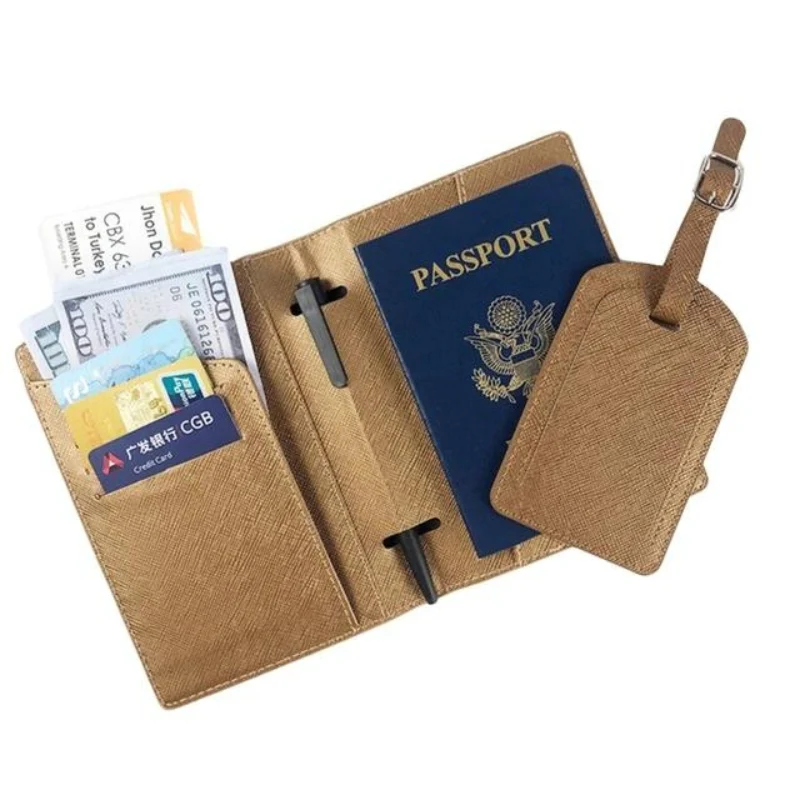 Portefeuille pour Passeport et Voyage en Simili – Image 2