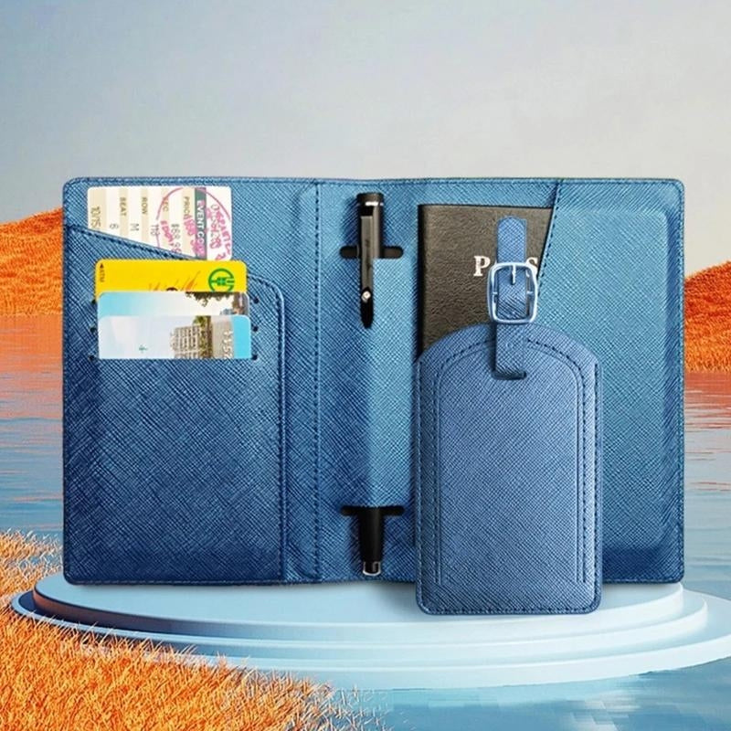 Portefeuille pour Passeport et Voyage en Simili – Image 3