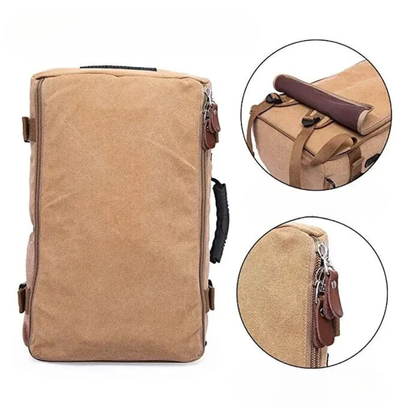 Sac à Dos de Voyage Vintage Solide – Image 5