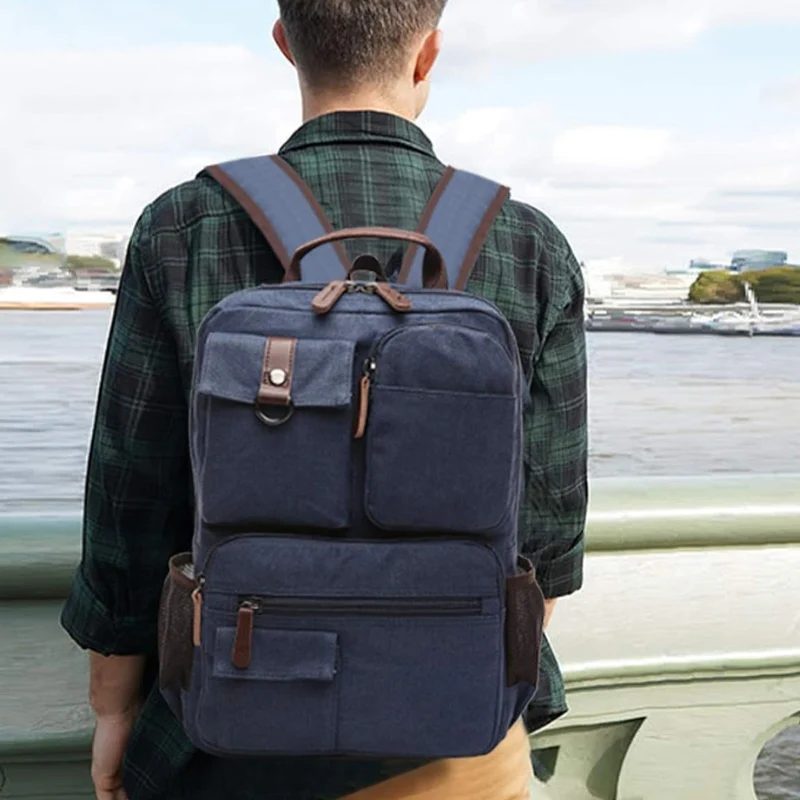 Sac à Dos en Toile Vintage – Image 3