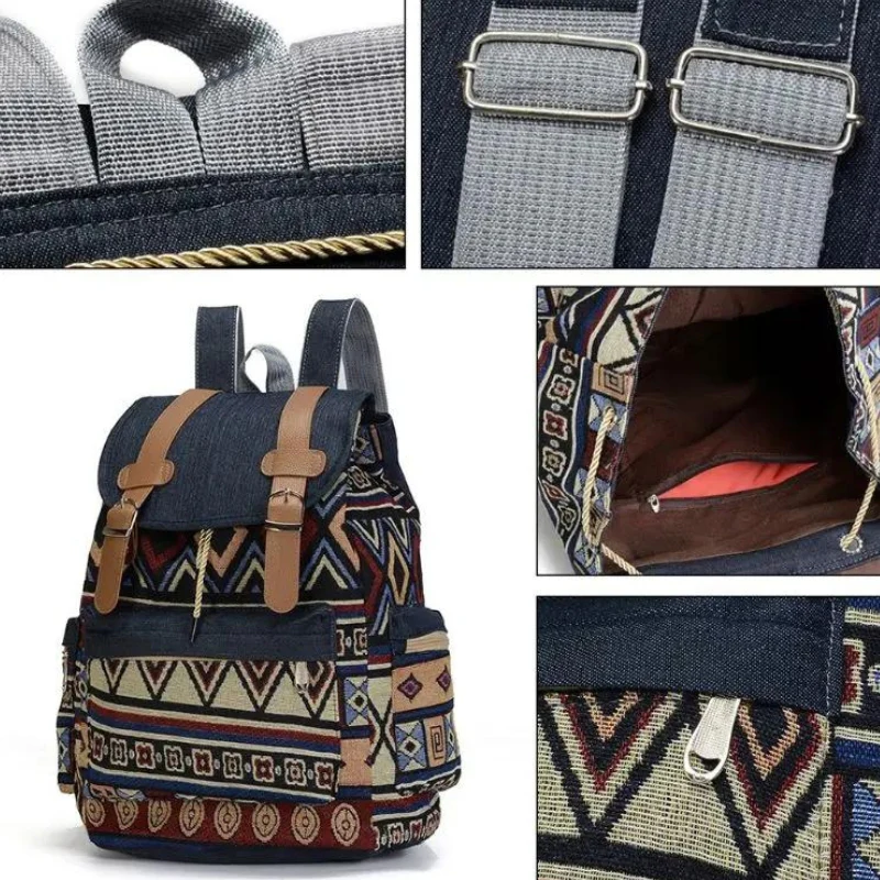 Sac à Dos Voyage Femme en Toile – Image 4