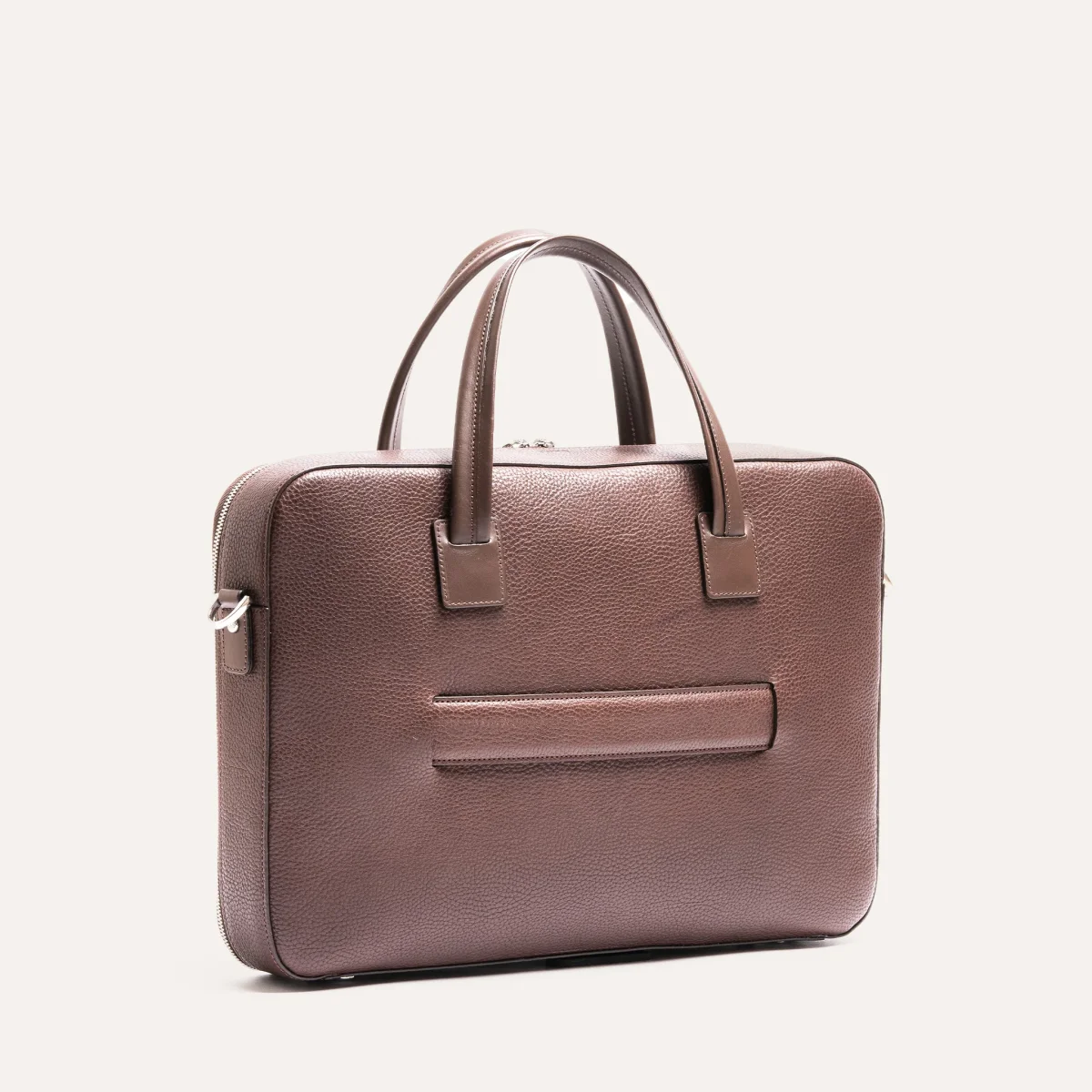 Porte-documents en cuir grainé ~ OSCAR - MARRON – Image 5