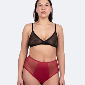 Taille haute menstruelle cerise