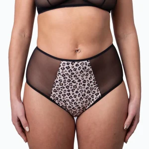 Taille haute menstruelle léopard