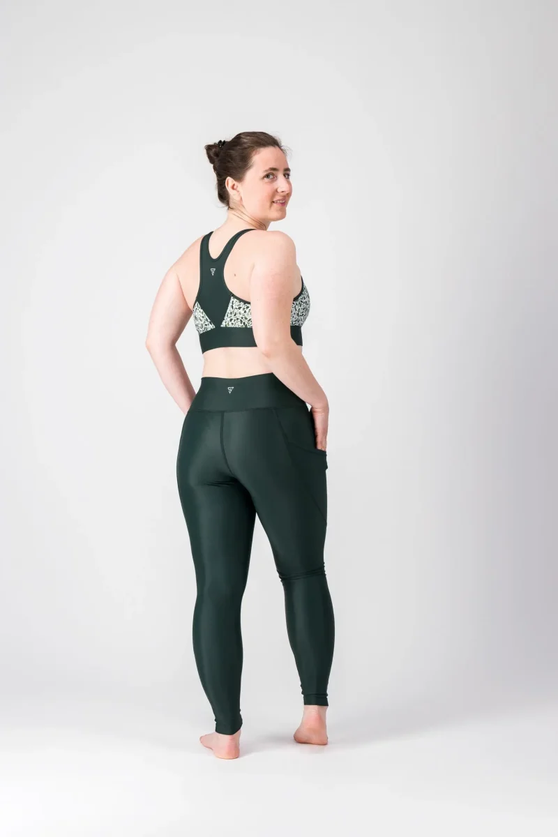 Legging sport femme FLOW "Scotland" -Technique, respirant et taille haute-poches plaquées – Image 6