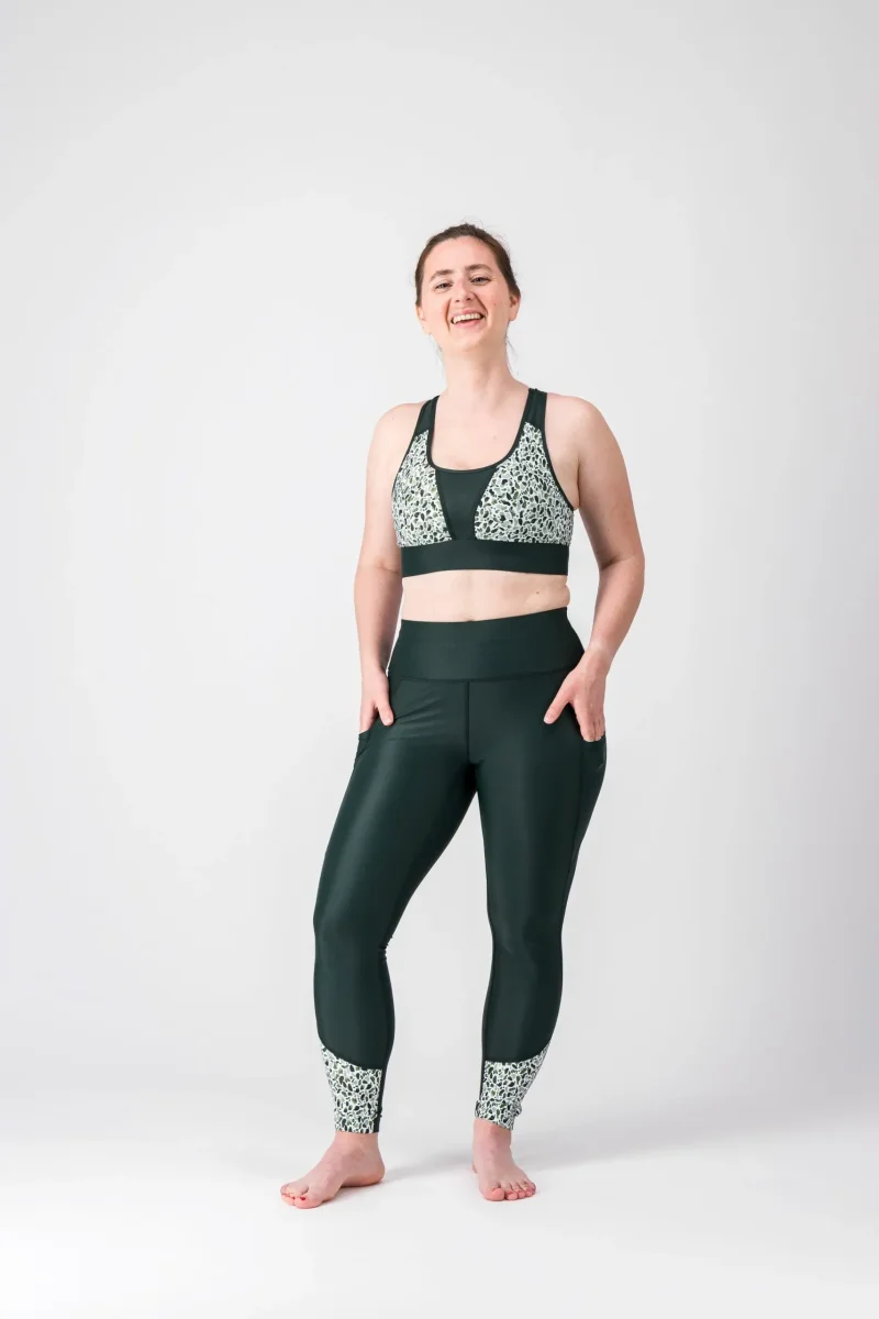 Legging sport femme FLOW "Scotland" -Technique, respirant et taille haute-poches plaquées – Image 5
